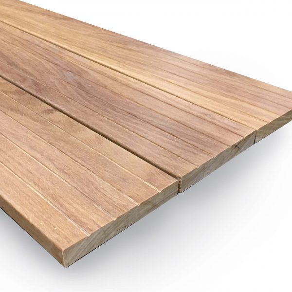 Yellow Cumaru Grooved Deck Board